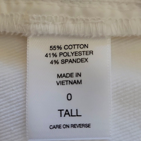 NWOT 7th Avenue Suiting Collection New York & Co White Tailored Pants Tall 0 - Picture 5 of 6